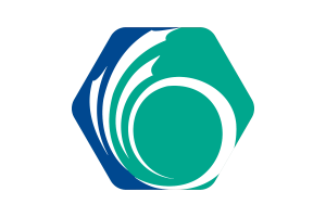 Illustration du drapeau d'Ottawa forme hexagonale arrondie flag