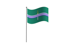 Waving Flag of Peterborough flag