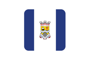 Bandera de Sarnia en forma cuadrada redondeada flag