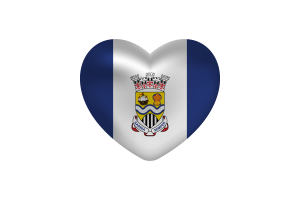 Corazón de amor de Sarnia flag