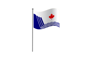 Waving Flag of Scarborough flag