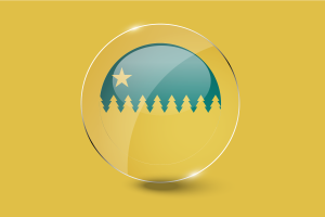 Sudbury Flag Glossy Round Button flag