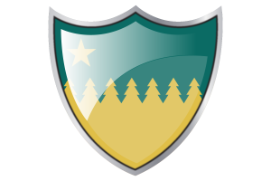 Shield with Flag of Sudbury flag