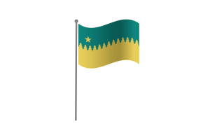 Waving Flag of Sudbury flag