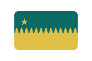 Sudbury Flag Rounded Rectangle Vector Illustration flag