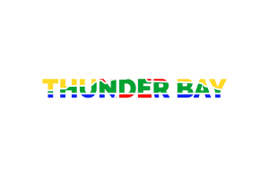 Thunder Bay Text Art flag