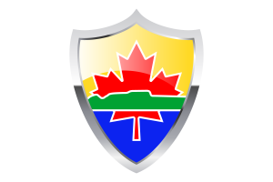 Thunder Bay Flag with Medieval Heater Shield flag