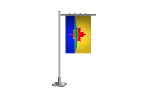 3d Thunder Bay Standing Flag flag