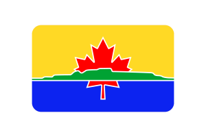 Thunder Bay Flag Rounded Rectangle Vector Illustration flag