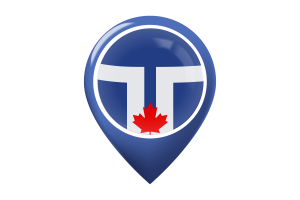 Toronto Flag Map Pin Icon flag