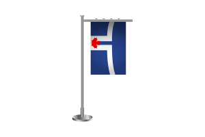 3d Toronto Standing Flag flag