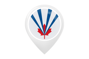 Vaughan Flag Map Pin Icon flag