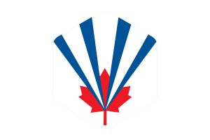 Vaughan Flag Rounded Hexagon Shape flag