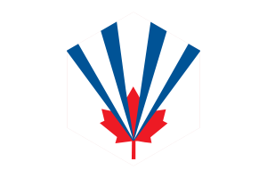 Vaughan Flag Hexagon Shape flag