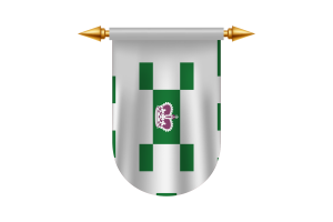 Imágenes vectoriales del emblema de la bandera de Charlottetown flag