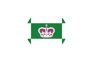 Vector de círculo de la bandera de Charlottetown gratis flag