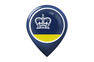 Regina Flag Map Pin Icon flag