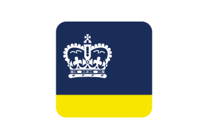 Regina Flag Square Rounded Shape flag