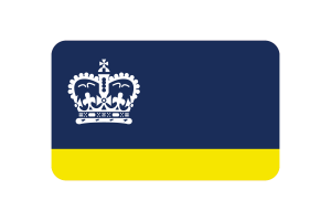 Regina Flag Rounded Rectangle Vector Illustration flag