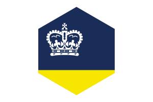 Regina Flag Hexagon Shape flag