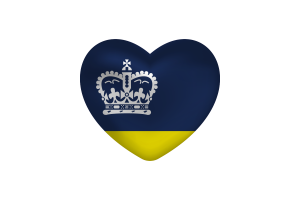  Love of Regina Heart Shape flag
