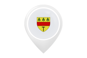 Icône Épingle de Carte Drapeau de Chibougamau flag