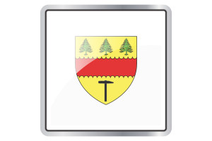 Icône Carré Drapeau de Chibougamau flag