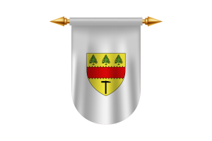 Images Vecteur Émblème Drapeau de Chibougamau flag