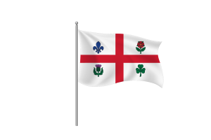 Clipart Drapeau de Montréal flag