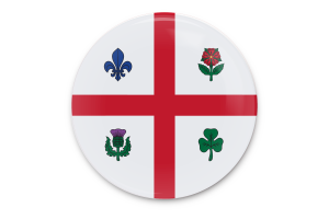 Art vectoriel du drapeau de Montréal flag