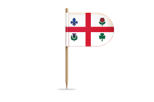 Drapeau de Montréal pour bureau, table flag
