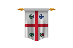 Bannière royale du drapeau de Montréal flag