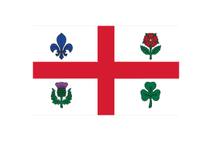 Illustration vectorielle du drapeau de Montréal flag