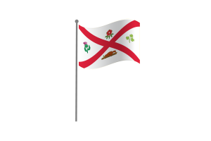 Waving Flag of Montreal flag