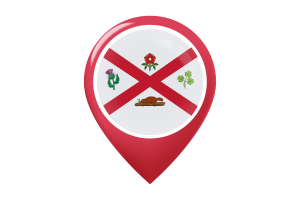 Montreal Flag Map Pin Icon flag