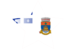 Quebec Flag Star Icon flag