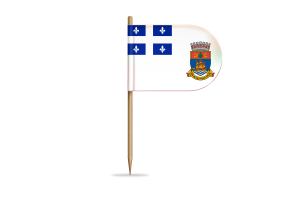Quebec Flag for Desk, Table flag