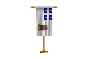 Quebec Ceremonial Flag Vector Free flag