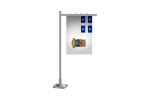 3d Quebec Standing Flag flag