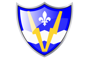 Shield with Flag of Shawinigan flag