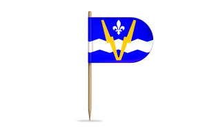 Shawinigan Flag for Desk, Table flag