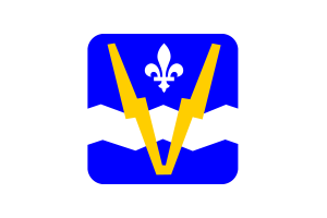 Shawinigan Flag Square Rounded Shape flag
