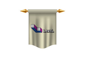 Bandera Real de Laval flag