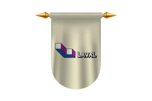 Imágenes Vectoriales del Emblema de Laval flag