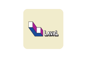 Bandera de Laval en Forma de Cuadrado Redondeado flag