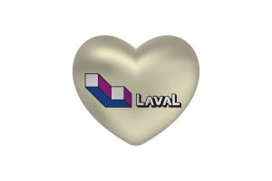 Amor de Laval en Forma de Corazón flag