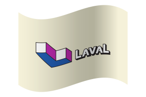 Bandera de Laval flag