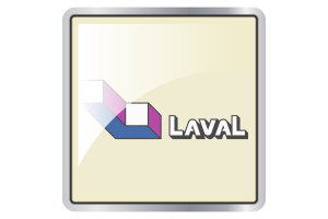 Ícono Cuadrado de la Bandera de Laval flag