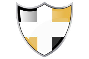 Écu avec Drapeau de Lévis flag