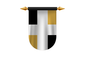 Drapeau de Lévis Images Vectorielles d'Émblème flag